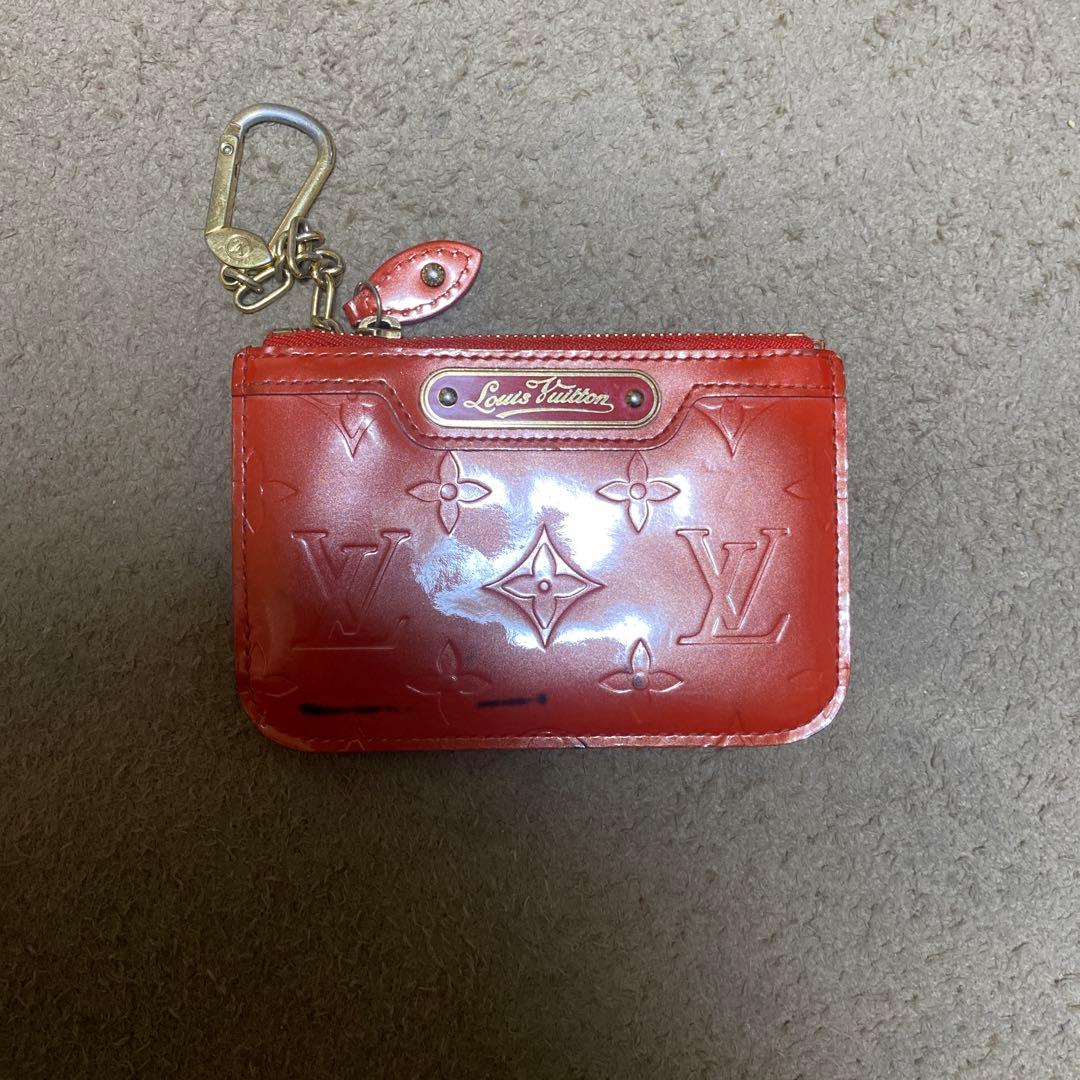 ルイ・ヴィトン 二つ折り財布 レッド　小銭入れ2点セット