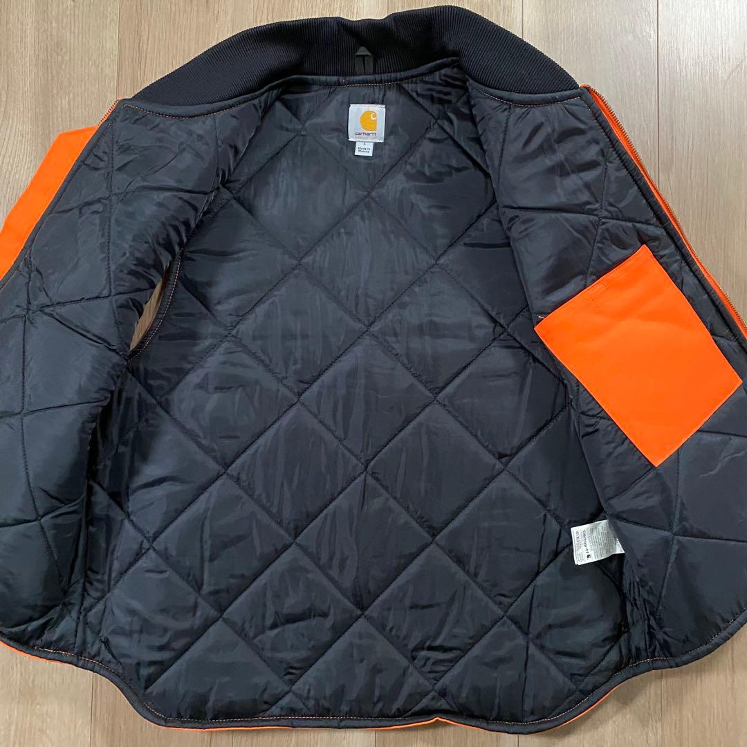 Carhartt カーハート ダックベスト オレンジ　Lサイズ メキシコ製