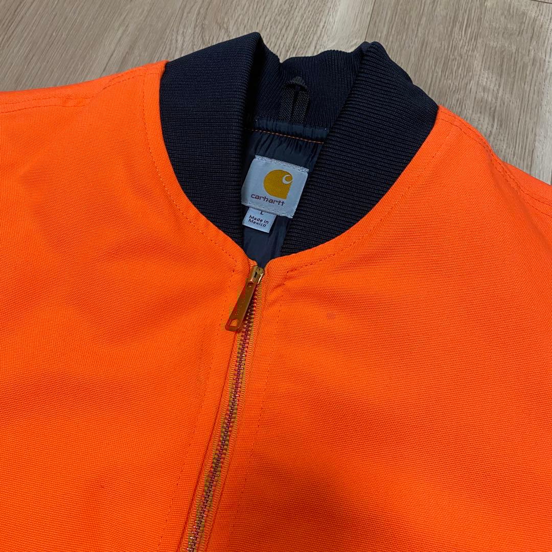 Carhartt カーハート ダックベスト オレンジ　Lサイズ メキシコ製