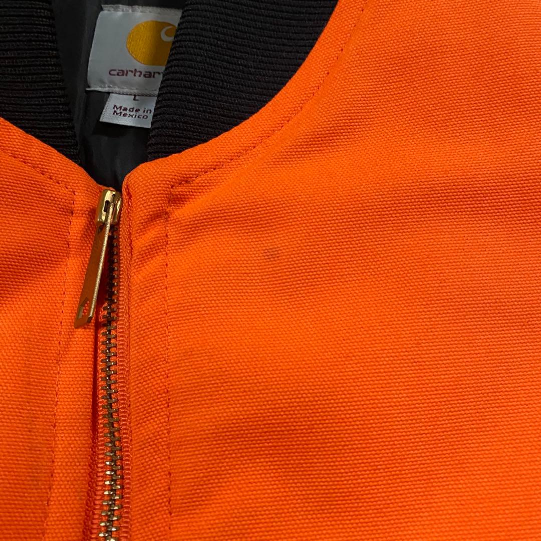 Carhartt カーハート ダックベスト オレンジ　Lサイズ メキシコ製