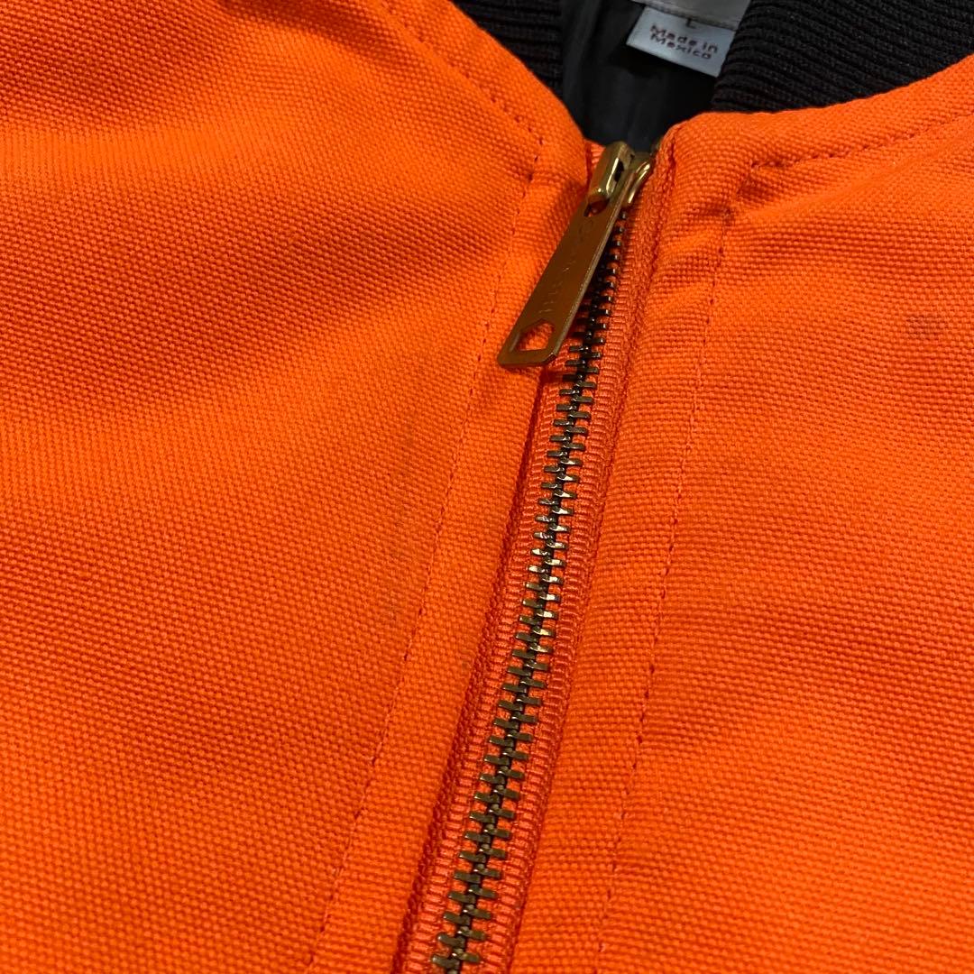 Carhartt カーハート ダックベスト オレンジ　Lサイズ メキシコ製