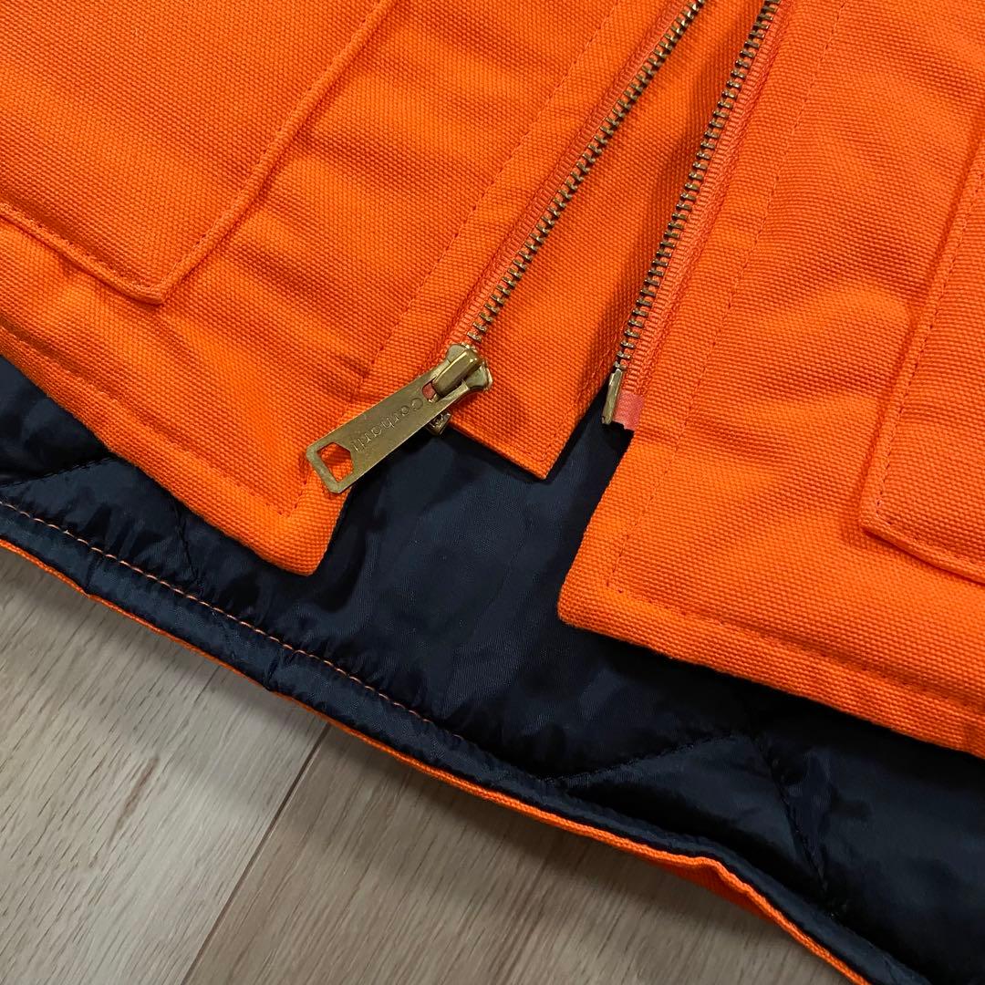 Carhartt カーハート ダックベスト オレンジ　Lサイズ メキシコ製