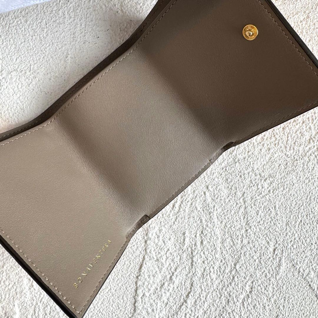 未使用 ボナベンチュラ スモール ウォレット 三つ折り財布 オレンジ エトープ