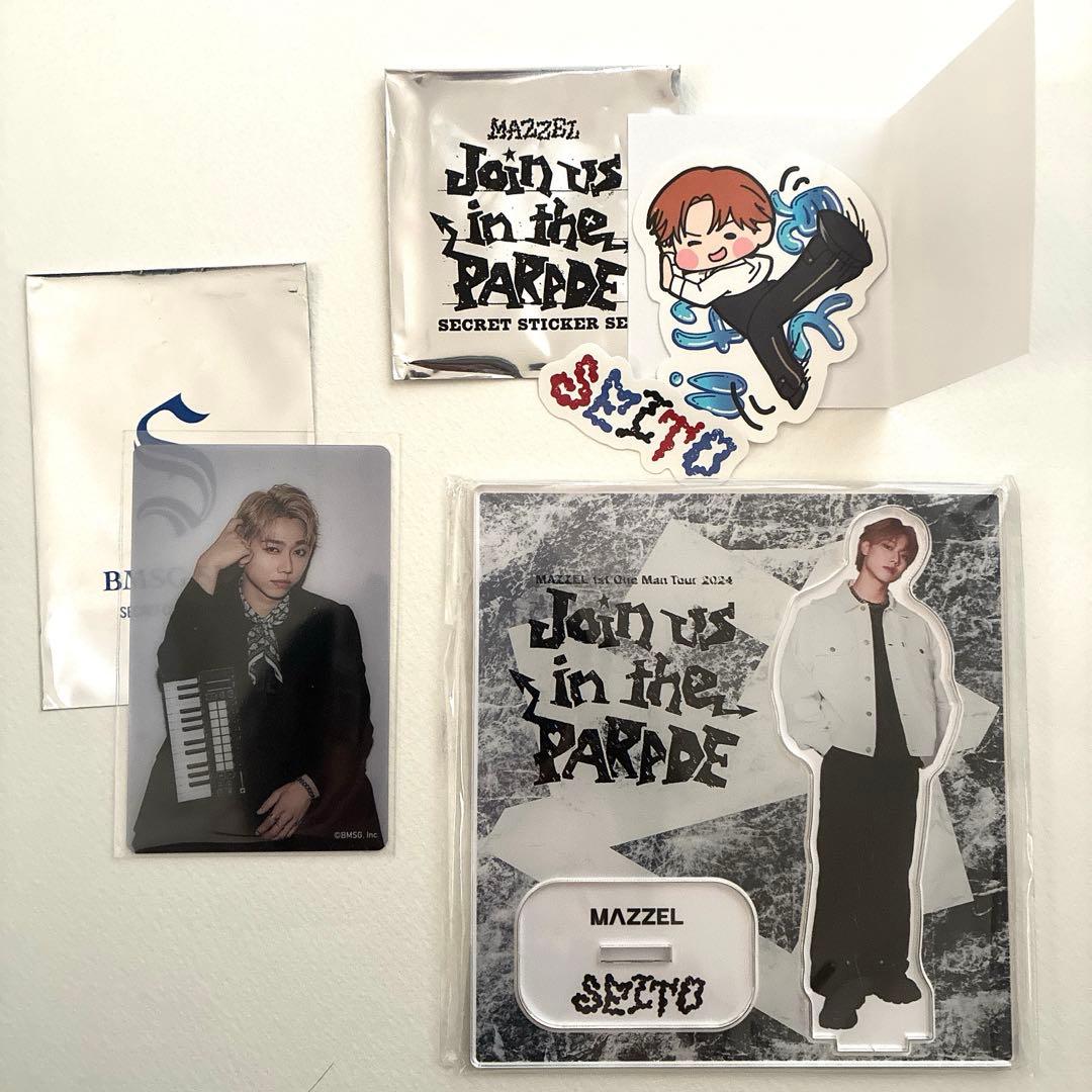 MAZZELセイト アクリルスタンド ステッカー クリアカード 3点セット