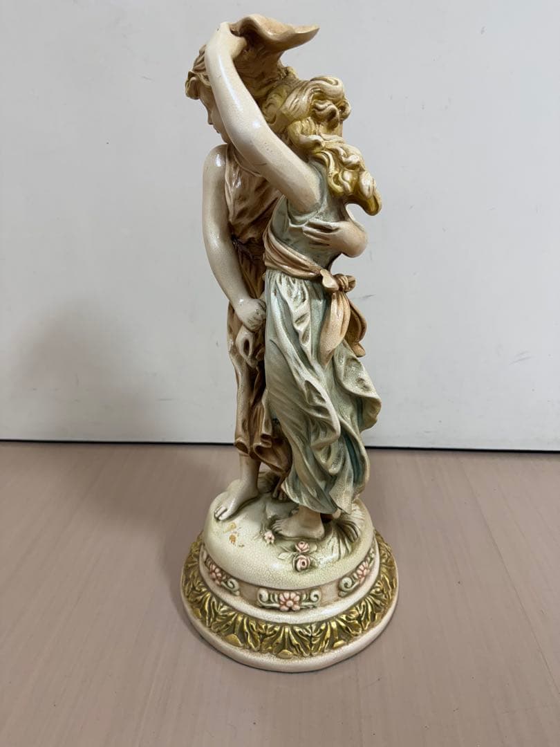 西洋アンティーク　女性像　アンティーク　陶器　 オブジェ