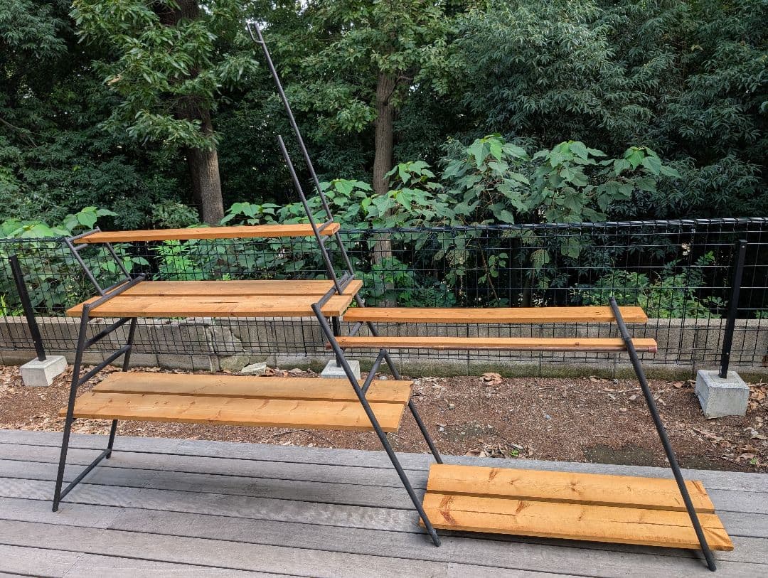 DOD テキーラキッチンレッグ、ランタンレッグ、棚板セット