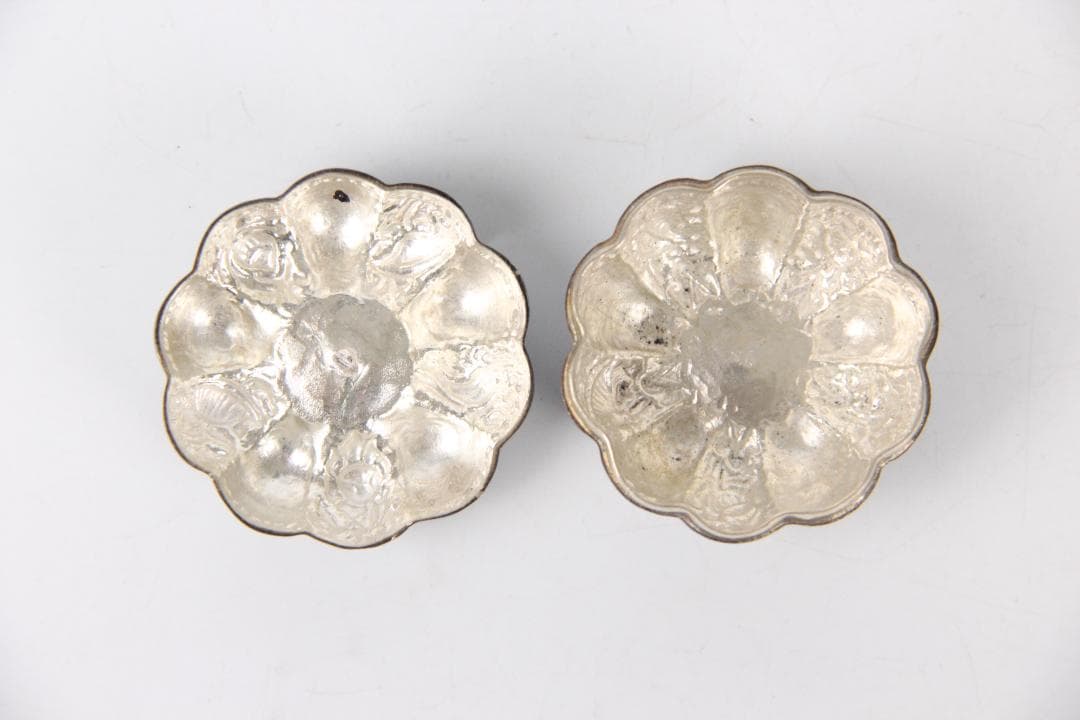 瓜形香合　龍鳳文　Silver925　落款　銀 重さ57.3g Eo15-1