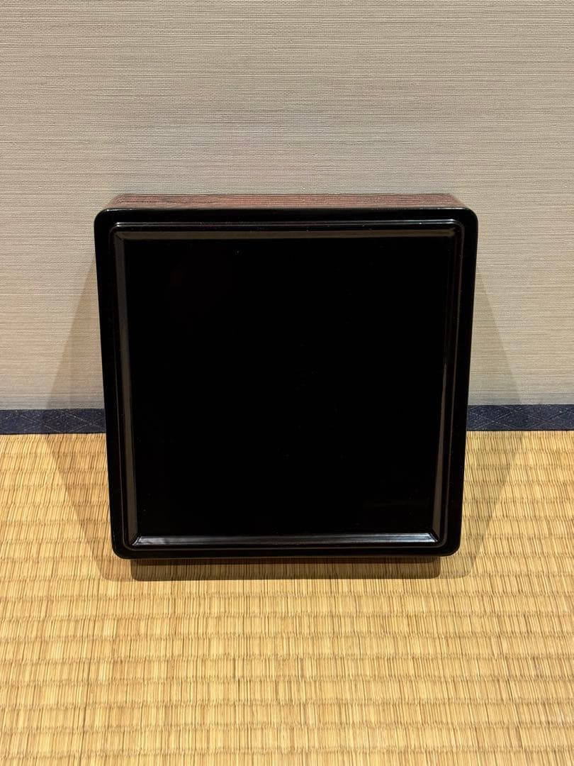 讃岐漆器 筒井隆之 造 蒟醤塗 三段重箱 伝統工芸 讃岐 香川漆器 茶懐石道具