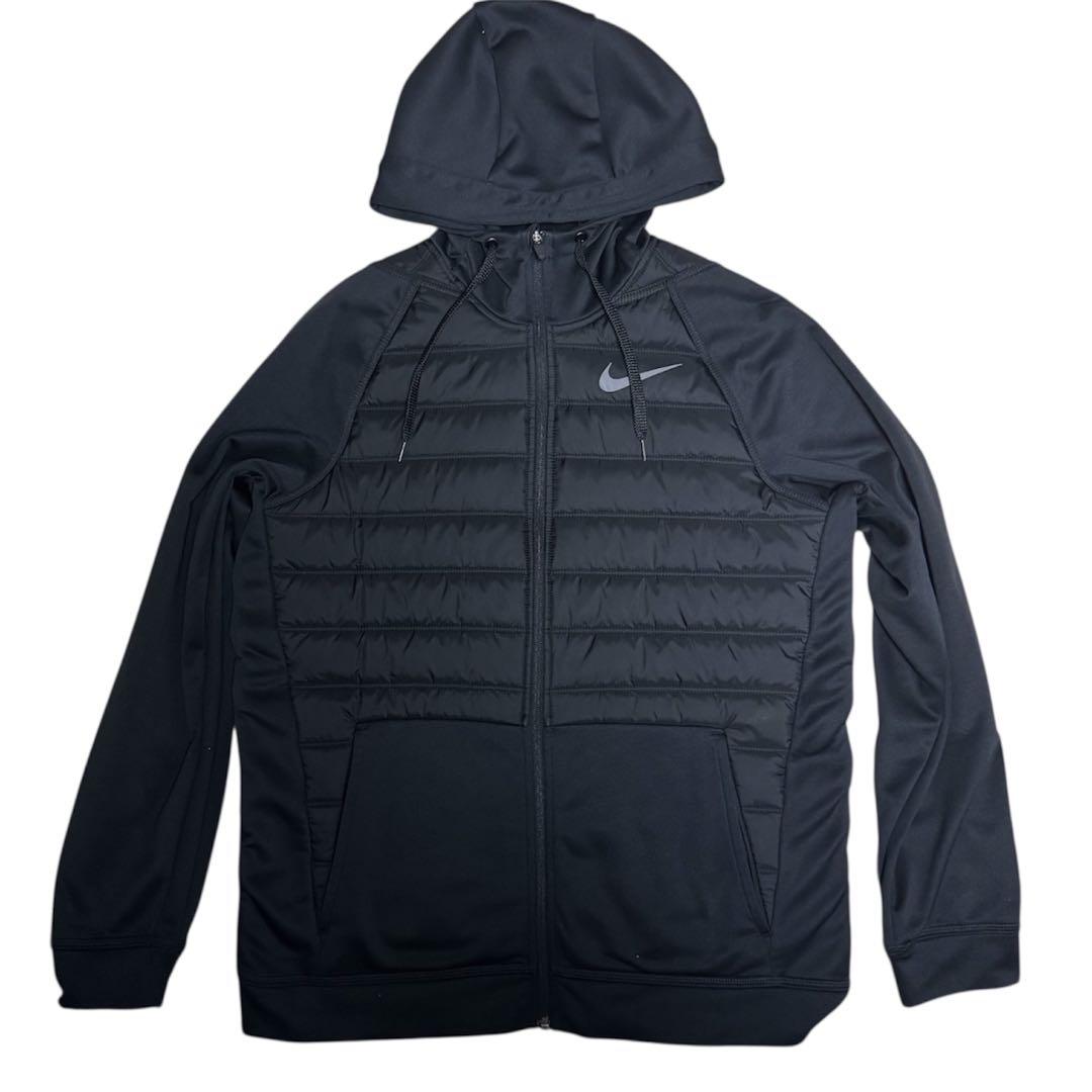 ナイキ M ブラック サーマ フィット フルジップ WNTRZD 中綿ジャケット