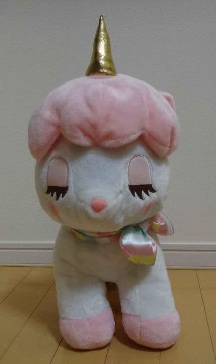 ユニコーンのコニー ゆめかわリボン ローズ　BIG ぬいぐるみ　ピンク