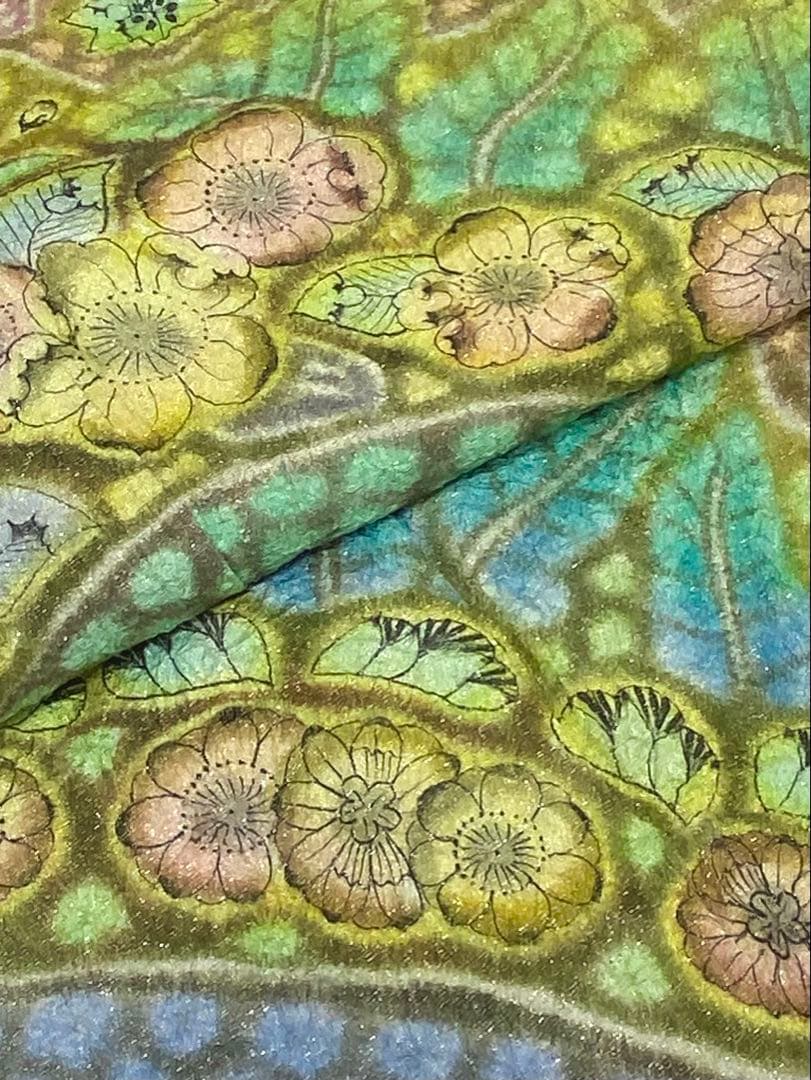 作家振袖 樋熊哲也 辻ヶ花 豪華 銀通し 絞り 身丈162cm