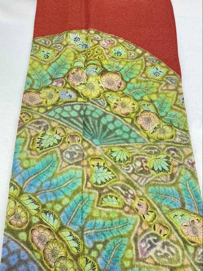 作家振袖 樋熊哲也 辻ヶ花 豪華 銀通し 絞り 身丈162cm