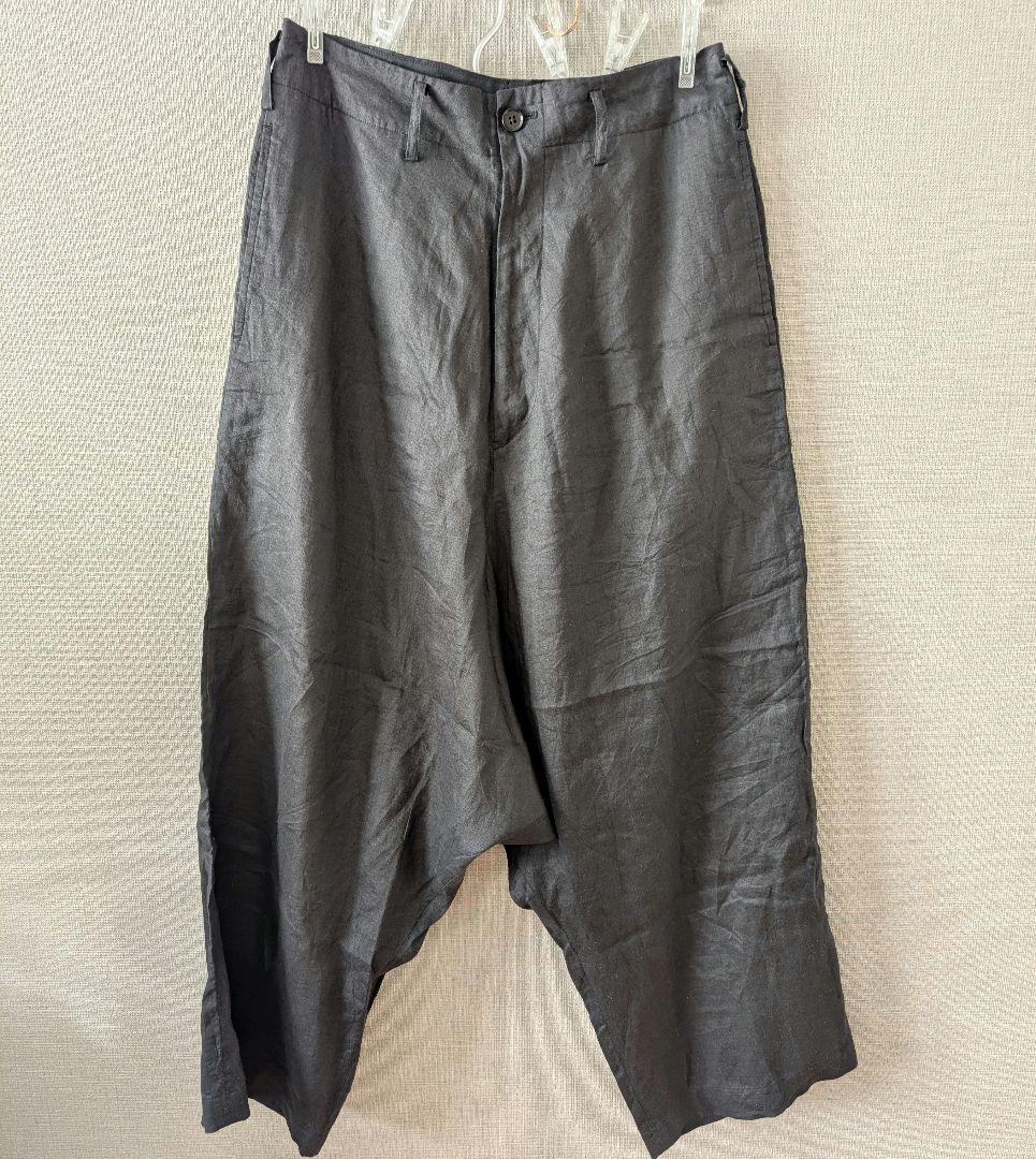 【Y's for men】ワイズフォーメン　麻ワイドパンツ サルエルパンツ