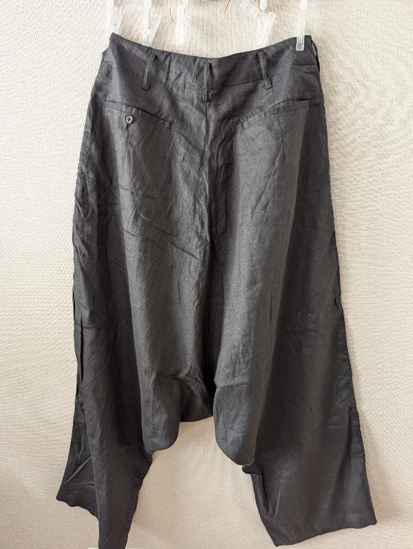 【Y's for men】ワイズフォーメン　麻ワイドパンツ サルエルパンツ