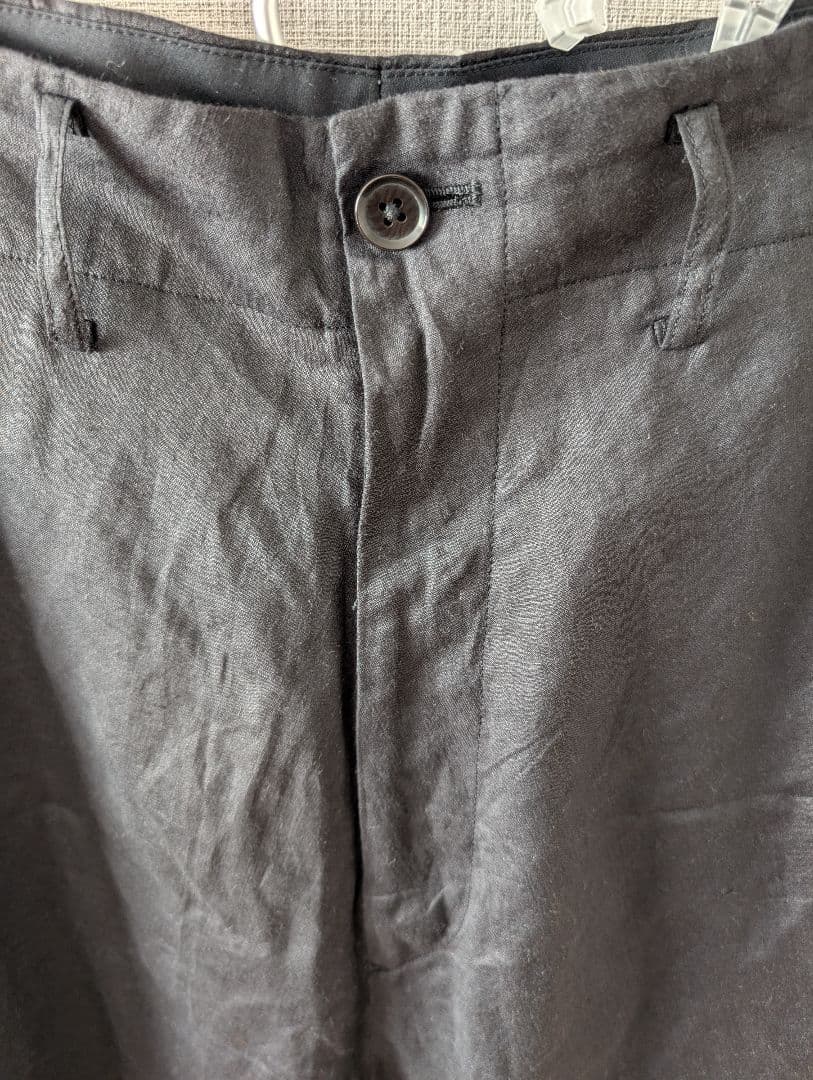 【Y's for men】ワイズフォーメン　麻ワイドパンツ サルエルパンツ