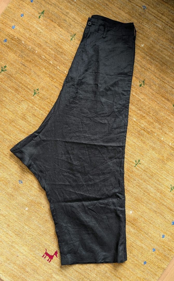 【Y's for men】ワイズフォーメン　麻ワイドパンツ サルエルパンツ