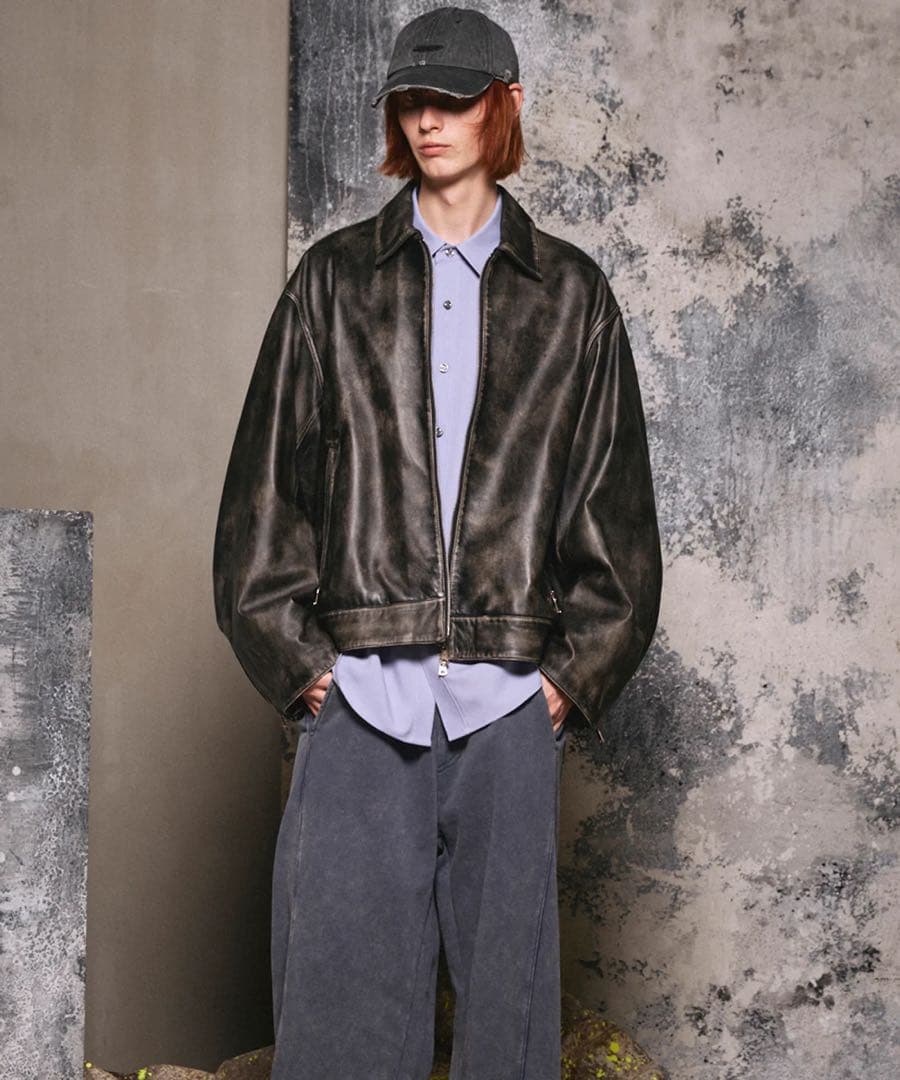 MAISON SPECIAL シープレザー シングルライダース ジャケット 0