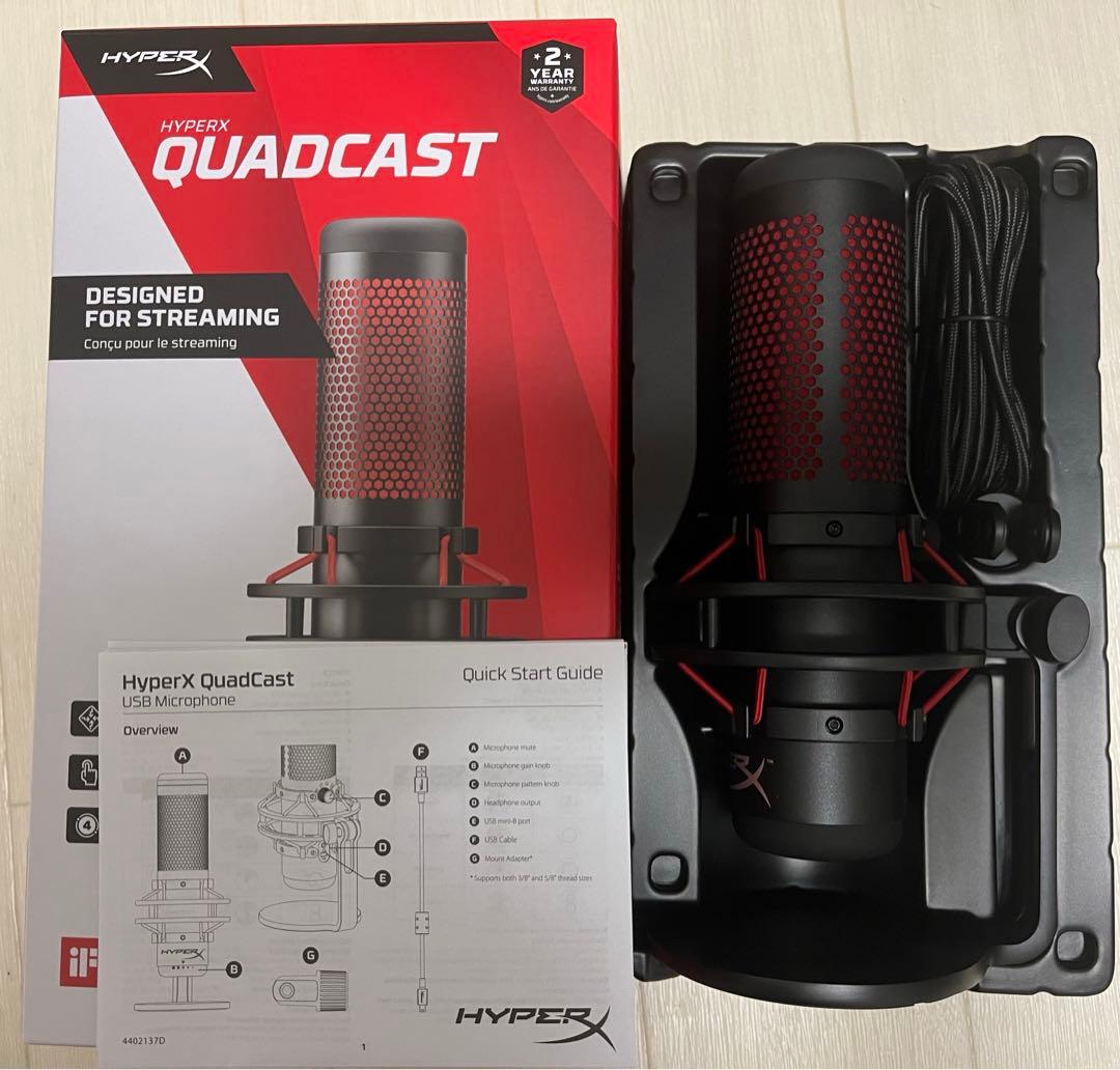 HyperX QuadCast HX-MICQC-BK 4P5P6AA マイク