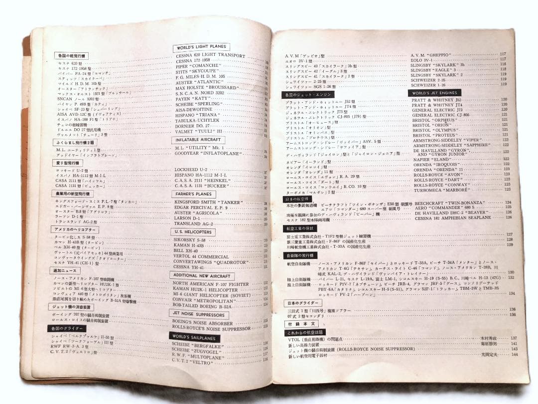 【 WORLD AVIATION 1958 】　希少本　世界の航空