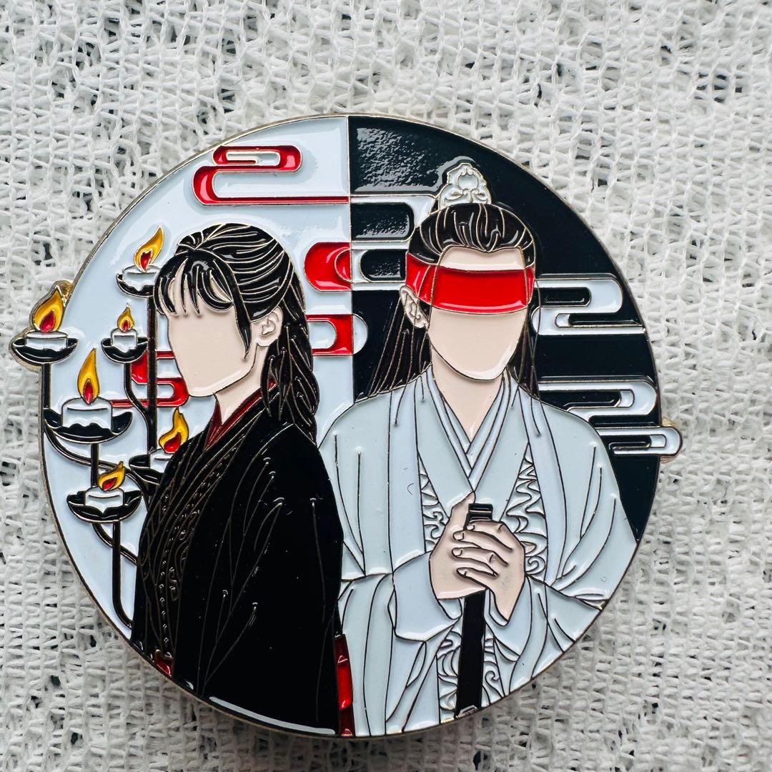 琉璃~めぐり逢う2人、封じられた愛~十生十世 メタルピンバッジ　シホウ　センキ