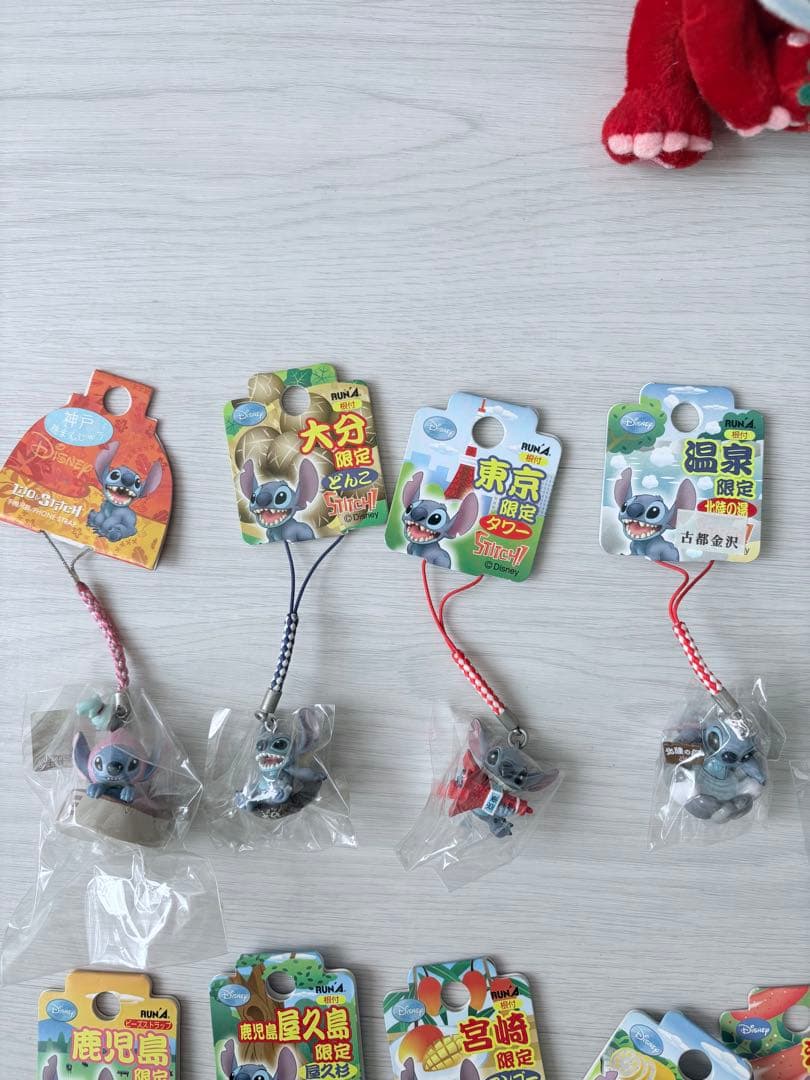 【早い者勝ち・新品×28点&おまけ付】スティッチ ご当地キーホルダー・ストラップ