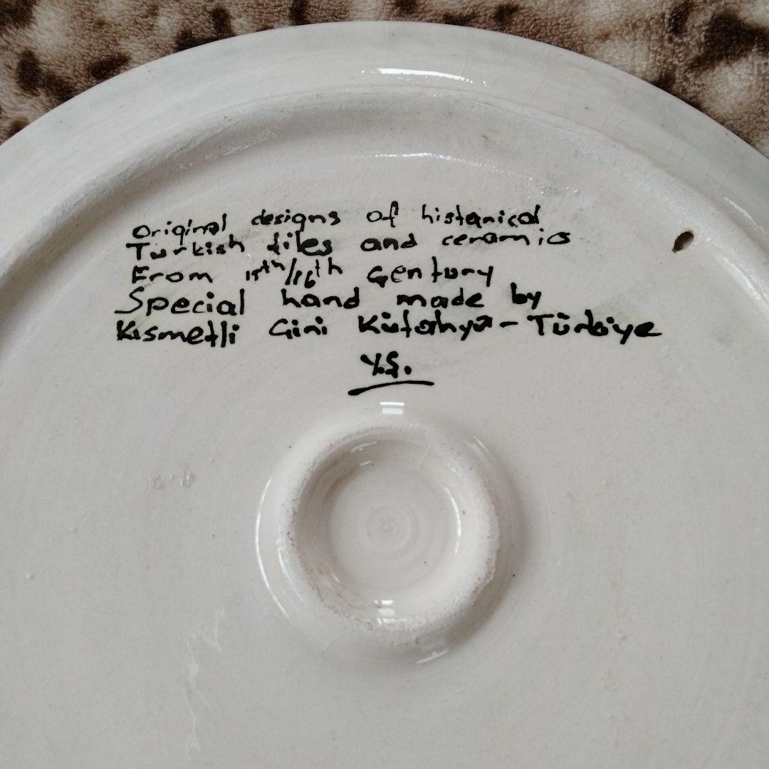 【旧蔵西洋骨董陶磁器名作·美しい飾り大皿】在銘あり貴重アンティーク、コレクション