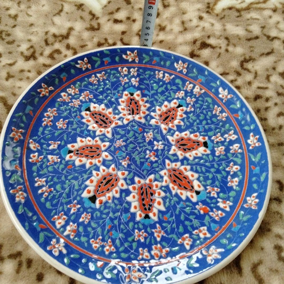 【旧蔵西洋骨董陶磁器名作·美しい飾り大皿】在銘あり貴重アンティーク、コレクション