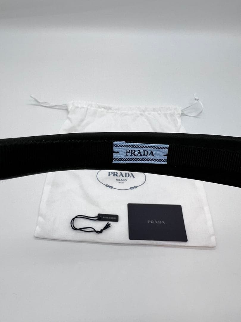 PRADA ブラック ヘアバンド