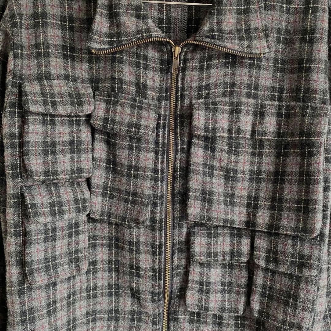 00s scheme warriors チェック ウールジャケット ギミック