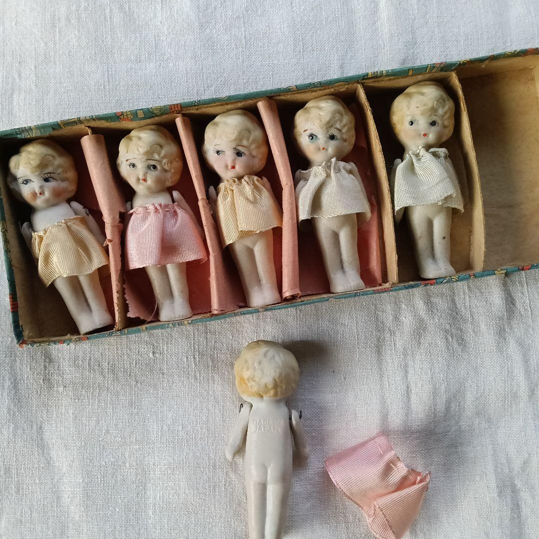 アンティーク陶器製人形セット 6体　メイドインジャパン