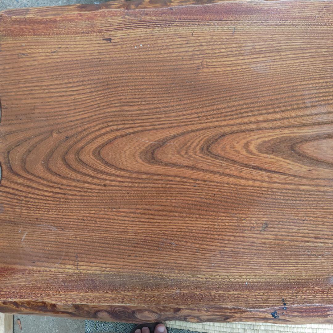 昭和レトロ　無垢材　小型座卓　ちゃぶ台　古民家　当時物