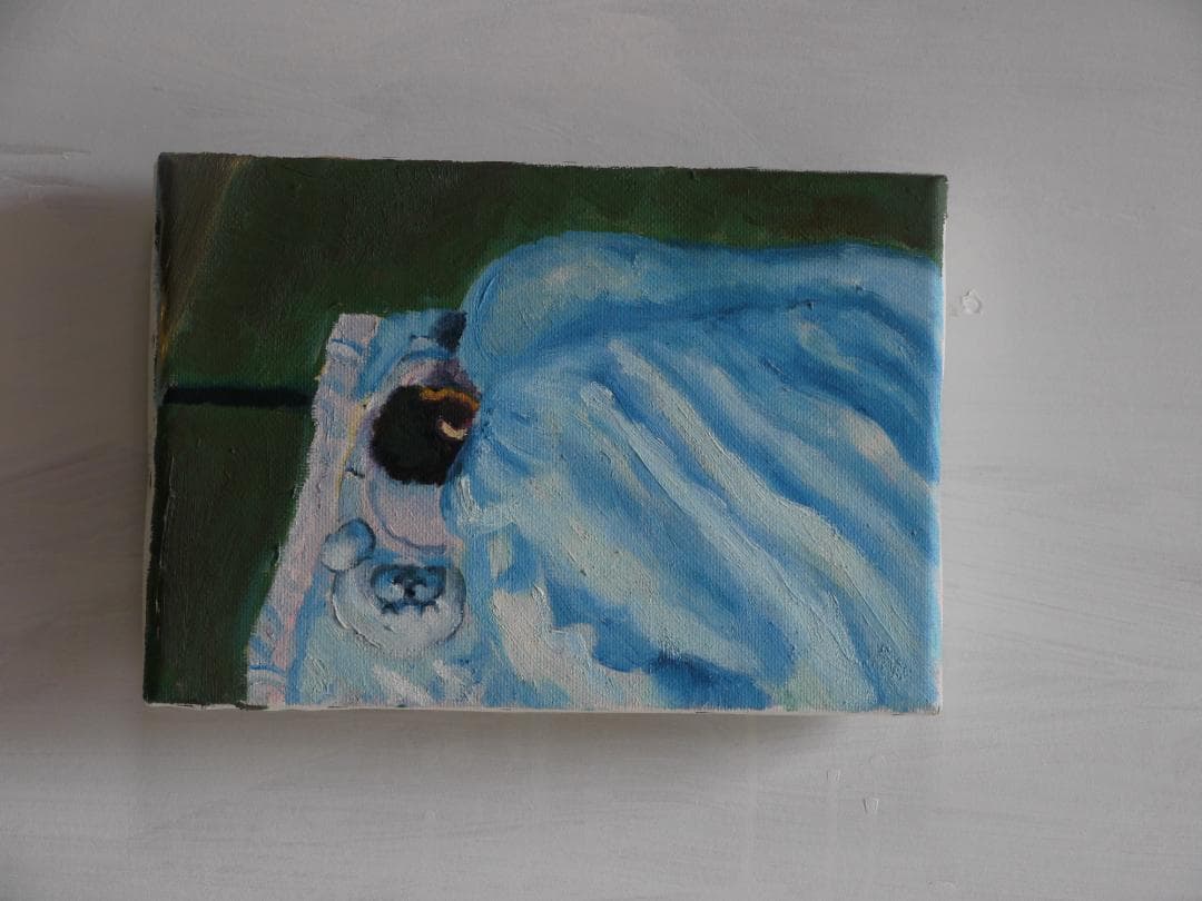 16×23㎝「あかちゃん。」油彩・原画・サムホール