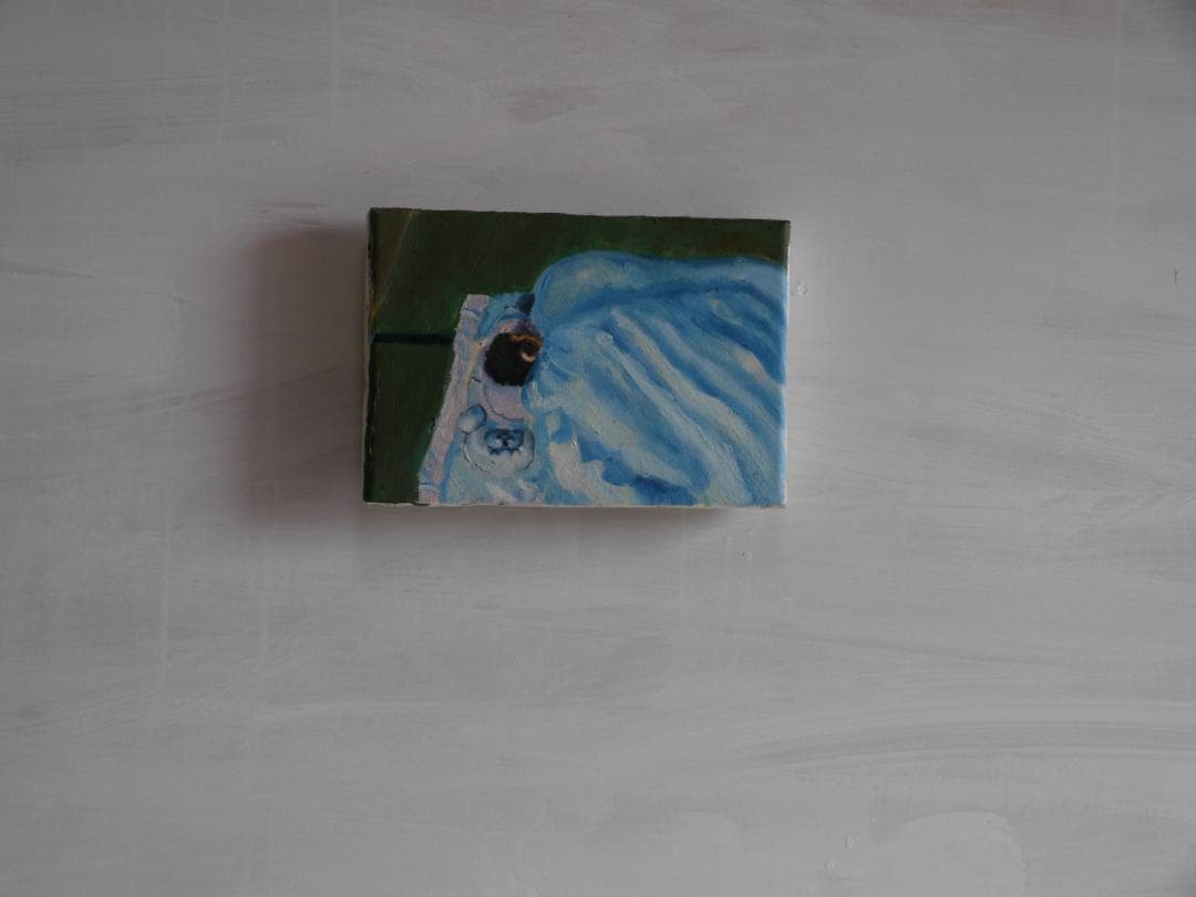 16×23㎝「あかちゃん。」油彩・原画・サムホール