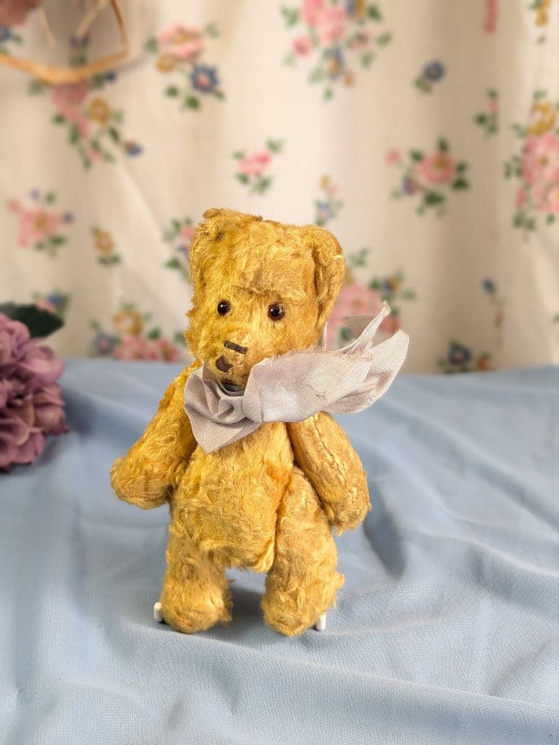 イギリス アンティーク ミニ テディベア アンティークぬいぐるみ
