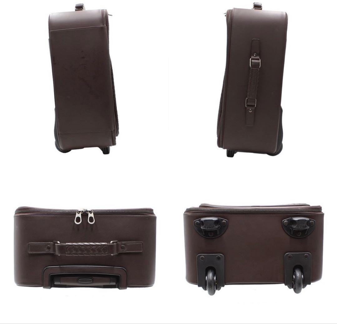 R2089 美品 ボッテガヴェネタ イントレチャート レザー キャリーバッグ