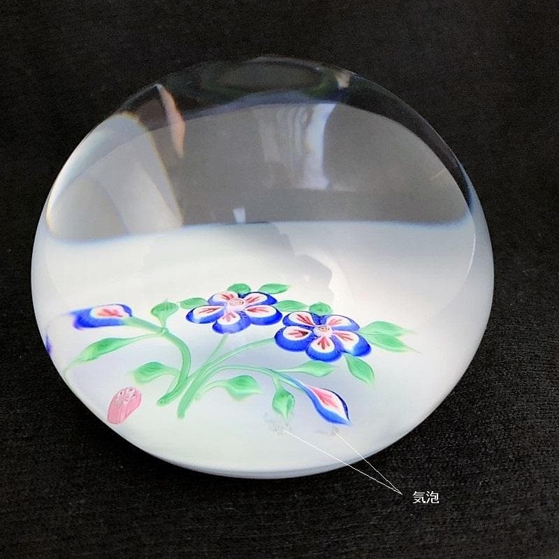 1971 バカラ クリスタル ペーパーウェイト フローラルブーケ