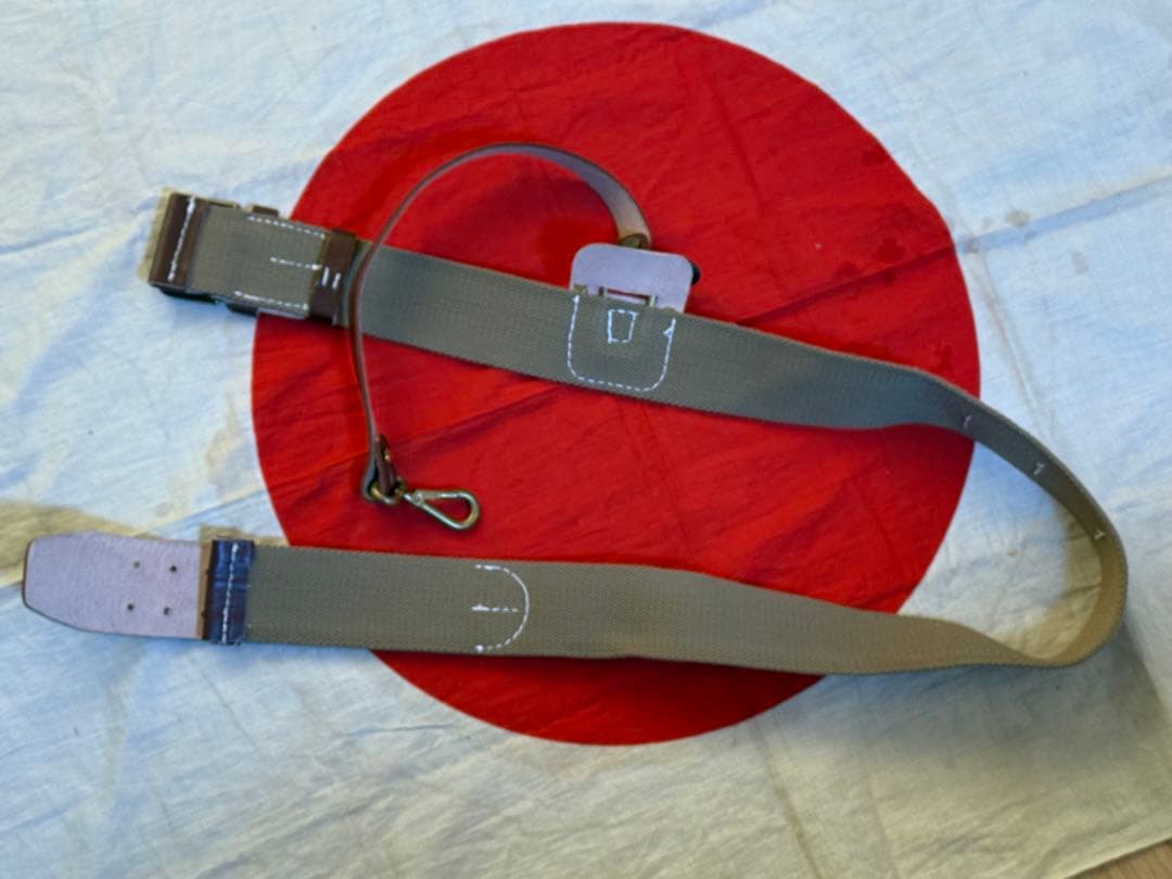 大日本帝国　日本陸軍 将校用刀帯（レプリカ）略刀帯 軍刀吊り 刀帯　将校　士官