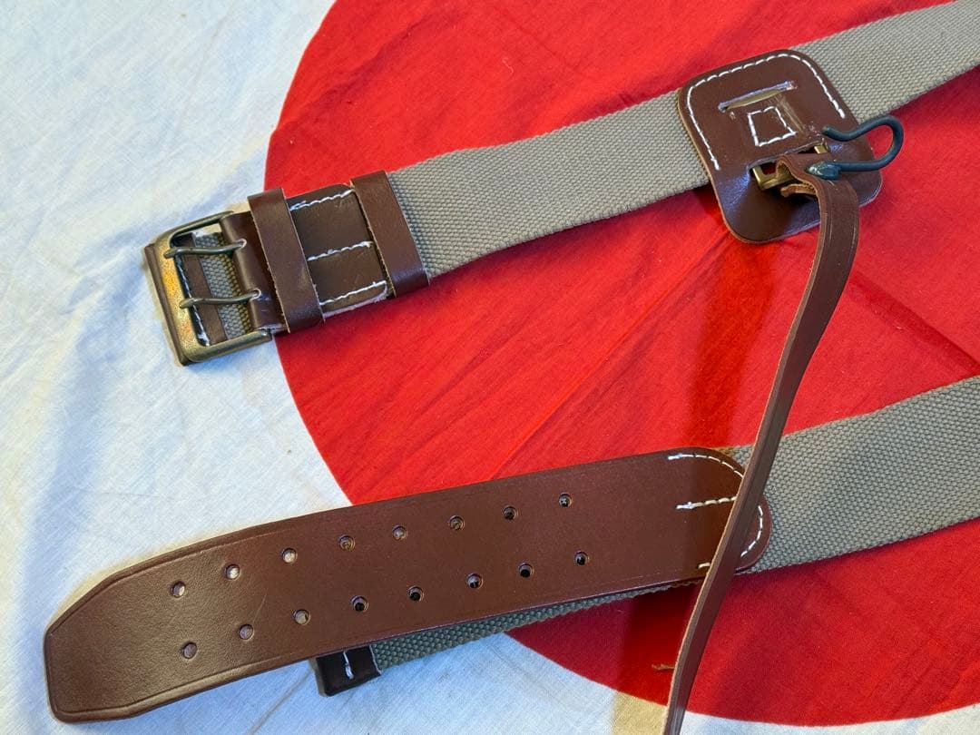 大日本帝国　日本陸軍 将校用刀帯（レプリカ）略刀帯 軍刀吊り 刀帯　将校　士官