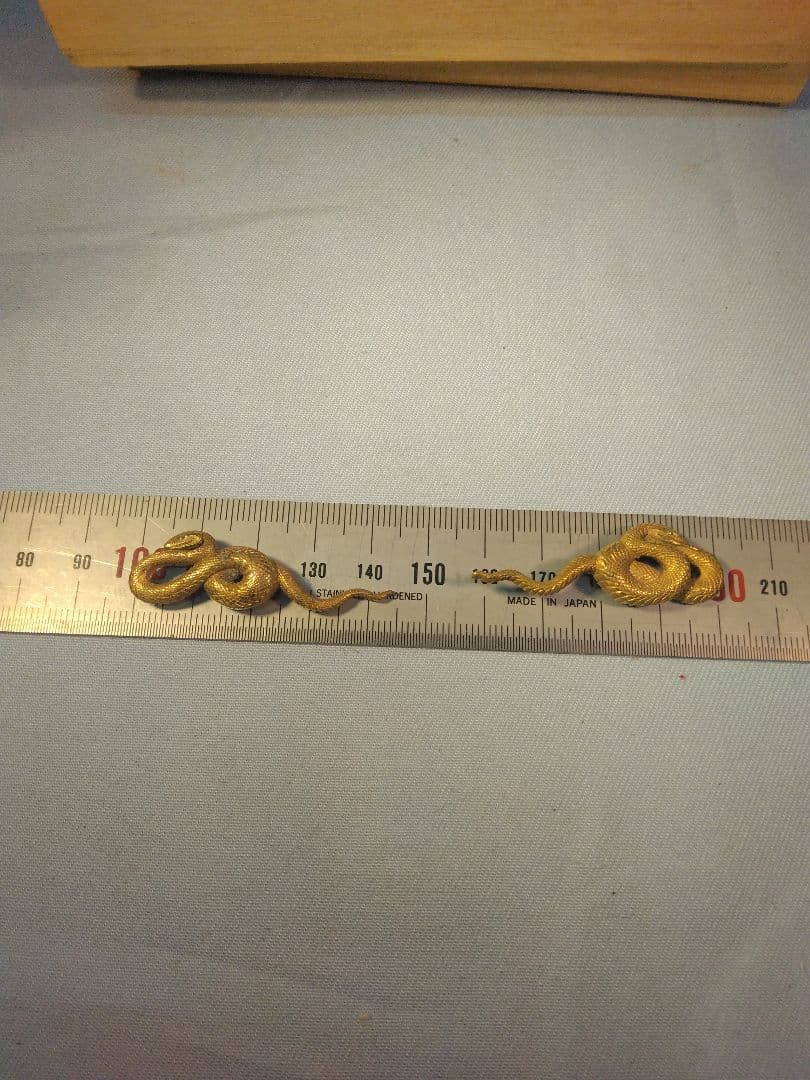 目貫　青大将　蛇　武具　刀剣　　縁頭　鐔　アンティーク