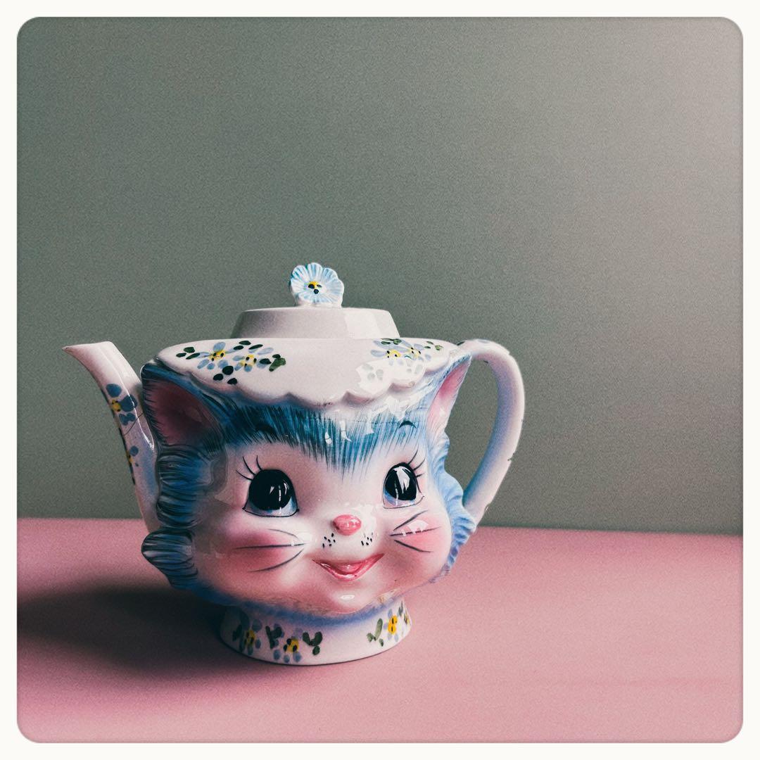 ヴィンテージ　レフトン社　ミス プリス キティ　ティーポット