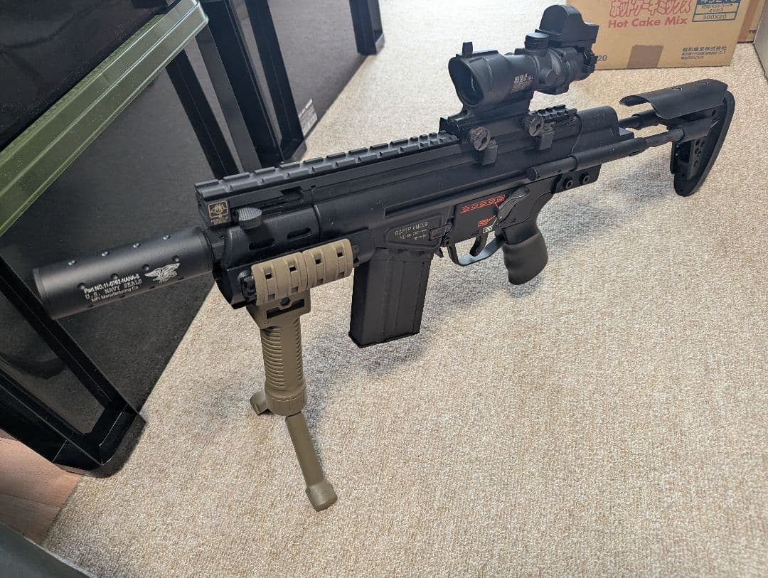 東京マルイ G3 SAS ハイサイクル 本体&マガジン付 外装カスタムあり