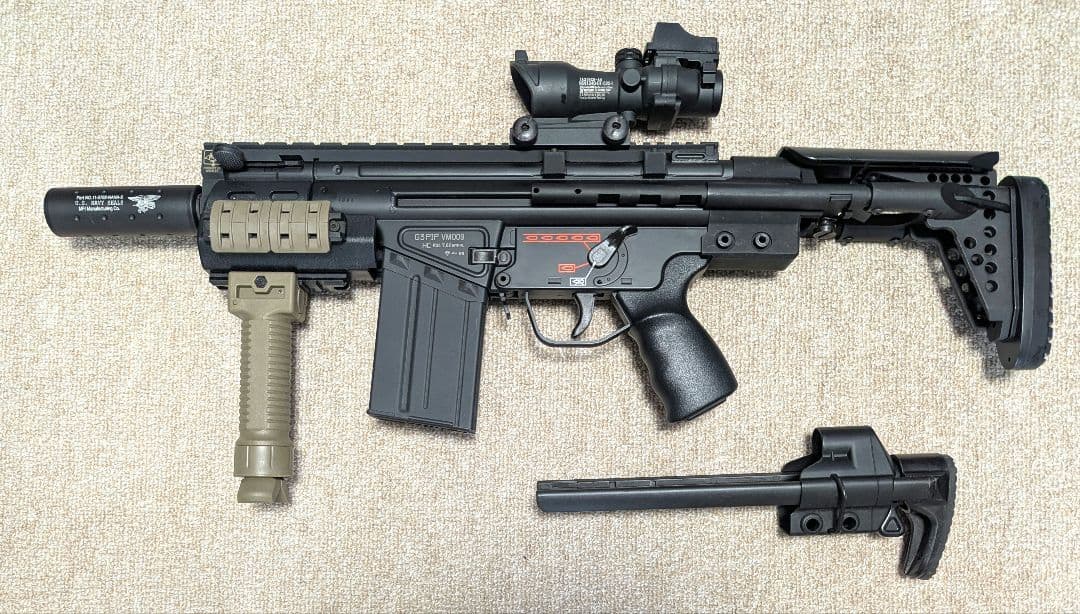 東京マルイ G3 SAS ハイサイクル 本体&マガジン付 外装カスタムあり