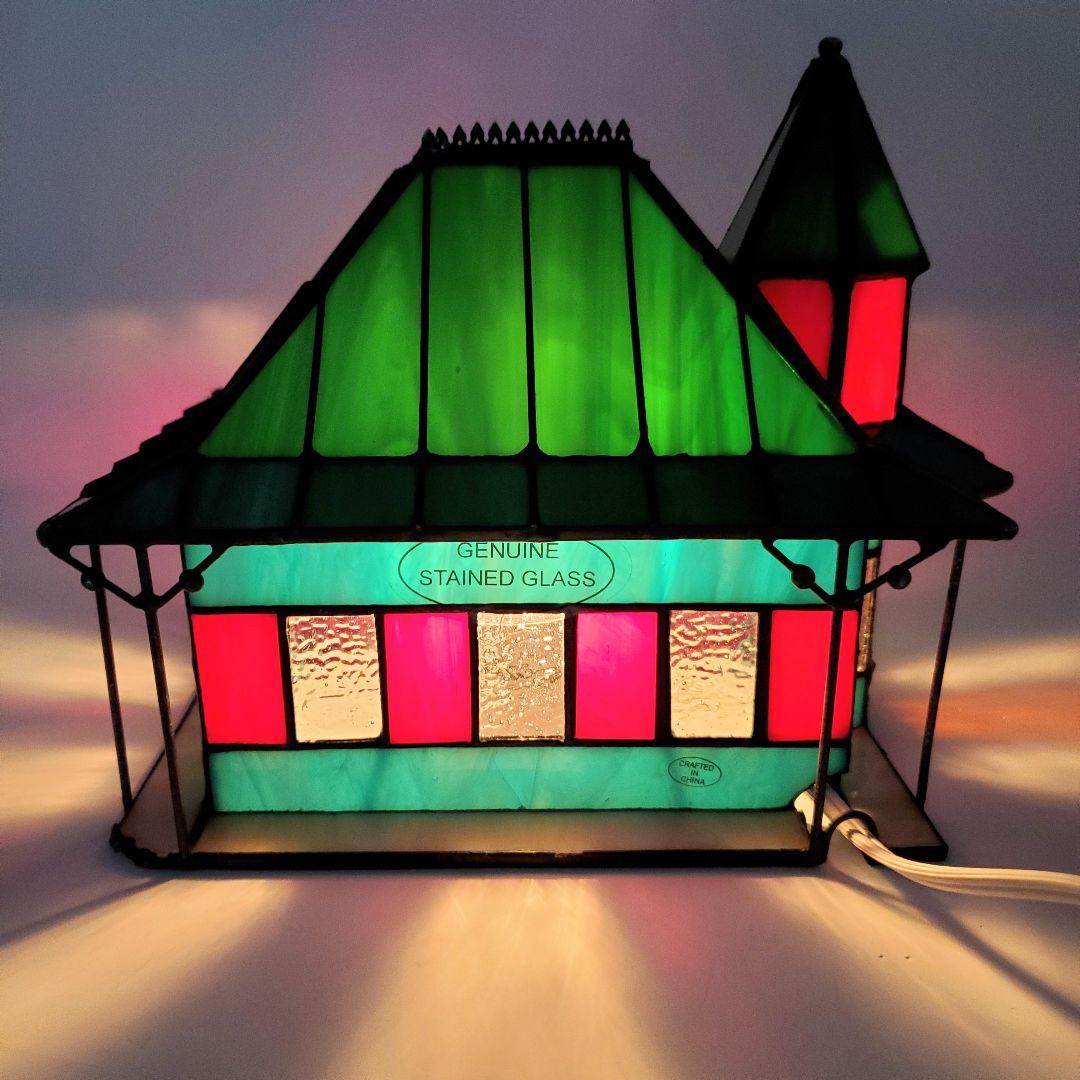 コカ・コーラ ステンドグラス ジオラマライト【トレインステーション】