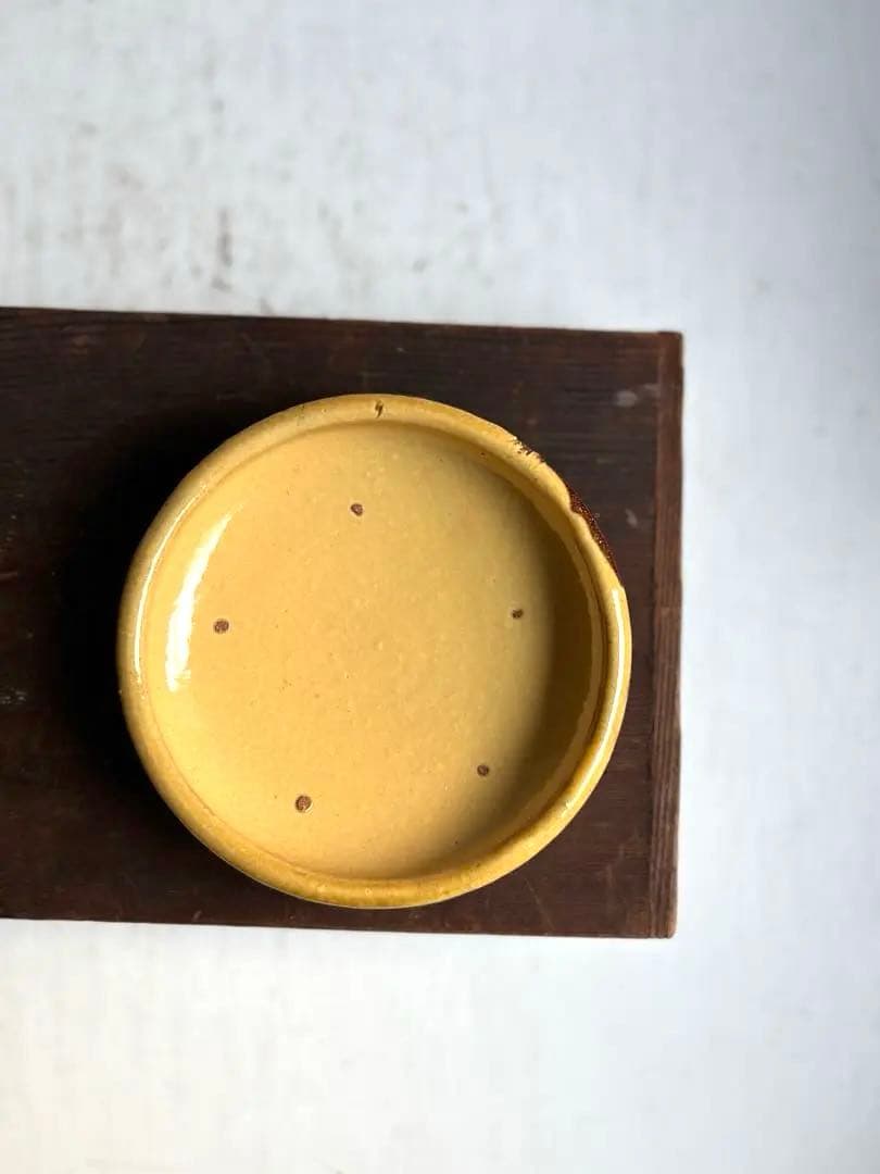 763 骨董 アンティーク 布志名焼 ガレナ釉皿 5点 民芸 柳宗悦 美品 明治