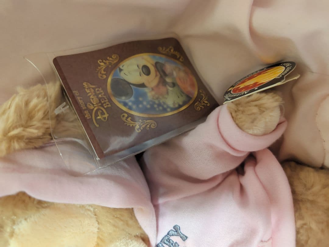 WDW☆ ピンクパーカー ダッフィーぬいぐるみ ☆☆タン毛