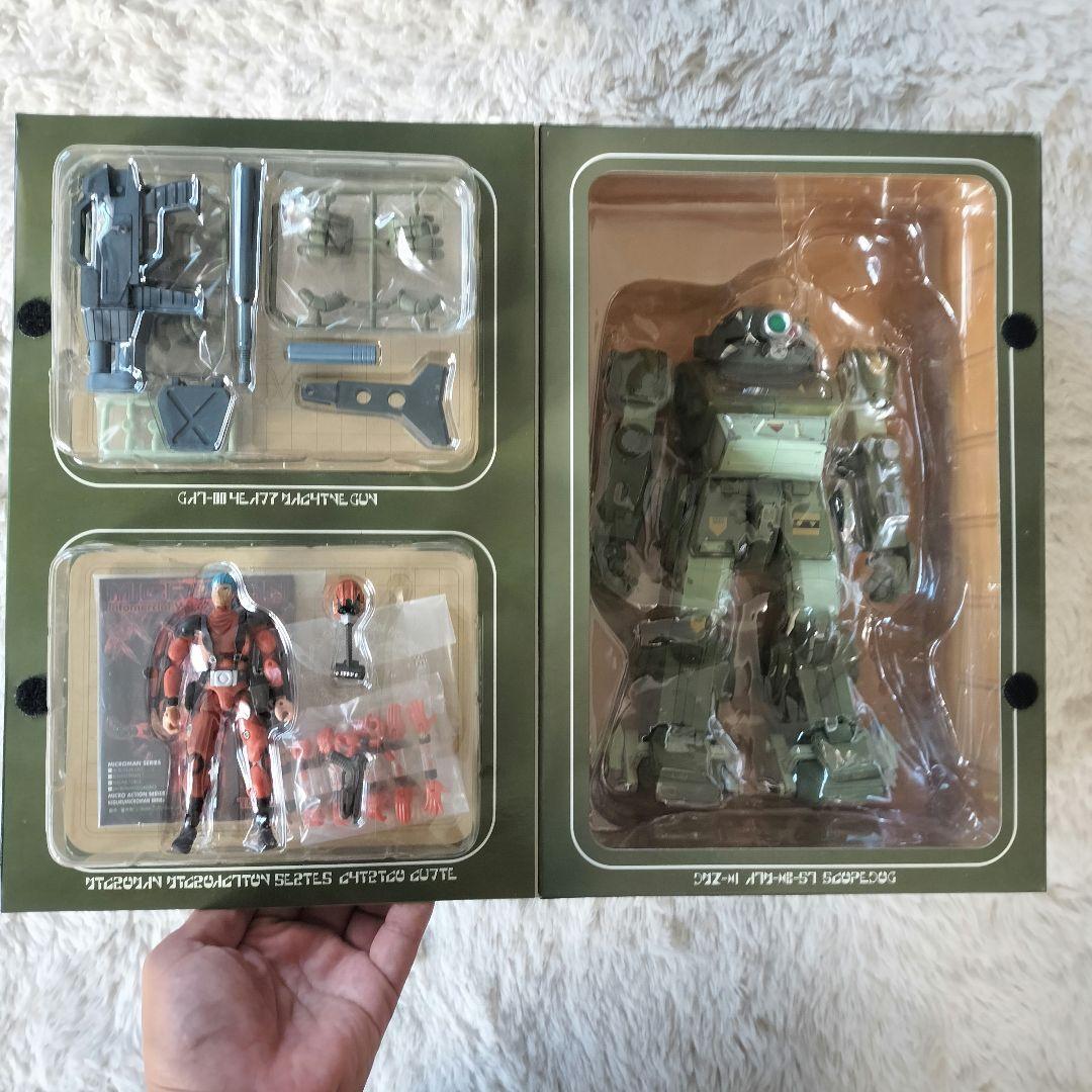 【未開封品】タカラDMZ スコープドッグ & ストライクドッグ 1/18スケール