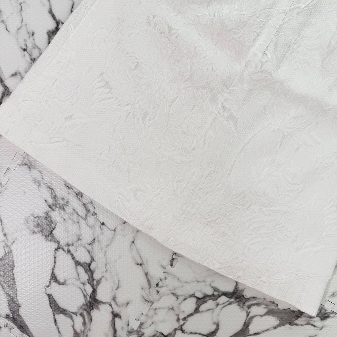 【新品タグ付き】ドルチェ＆ガッパーナ　フラワージャガードタイトスカート　ホワイト