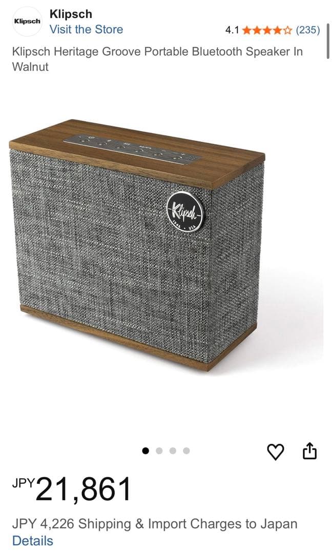 Klipsch Heritage Groove ワイヤレススピーカー