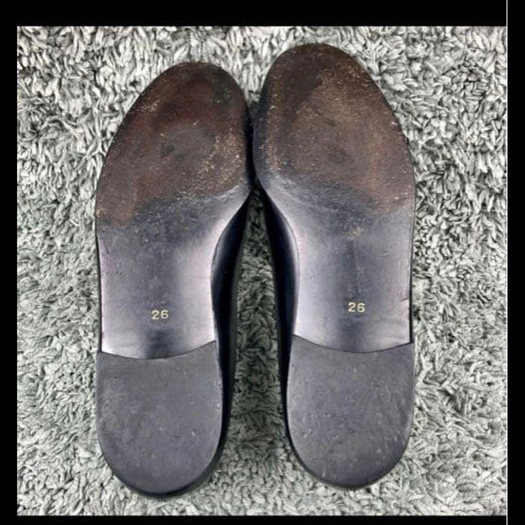 オペラパンプス Paul Stuart レザー 革ブラック 黒 マルヤマくん着用