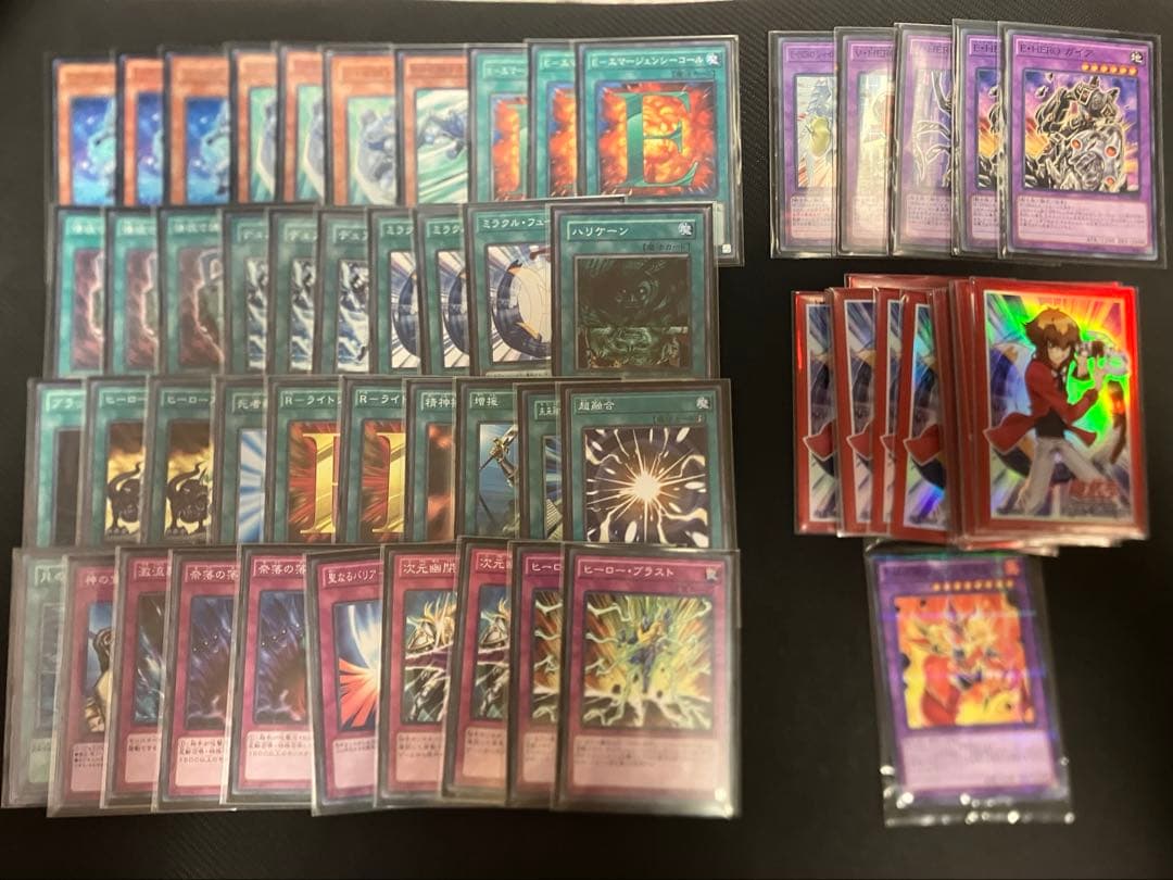HERO デッキ 遊戯王 1103 ゲートボール 65枚 十代スリーブ